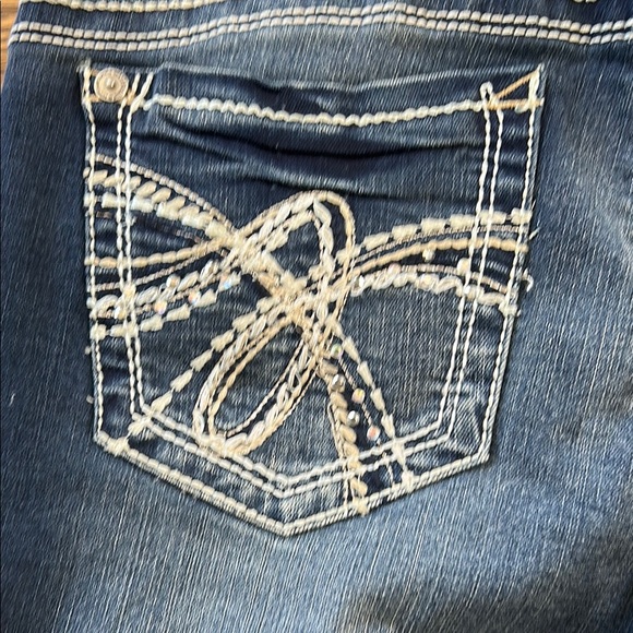 Wallflower Blue Skinny Jeans with Stretch - Picture 6 of 9